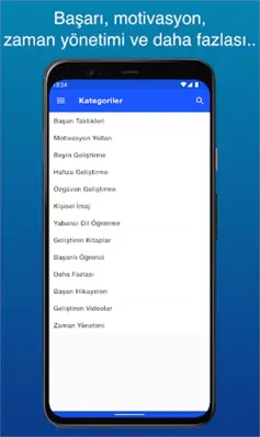 Kişisel Gelişim ve Motivasyon android App screenshot 2